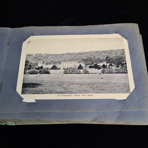 120 - A postcard album containing 100+ UK and Irish postcards. Examples  the 1920's - 40's  with hand writ... 