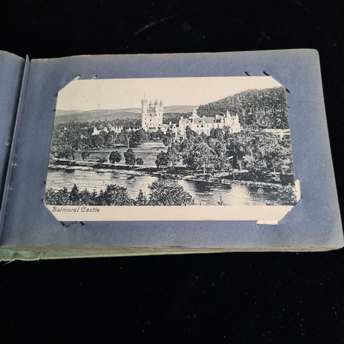 120 - A postcard album containing 100+ UK and Irish postcards. Examples  the 1920's - 40's  with hand writ... 