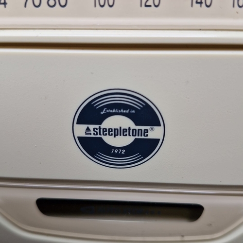 408 - A group of domestic electronics, comprising a GPO Radio portable multi-band set with carry handle, a... 