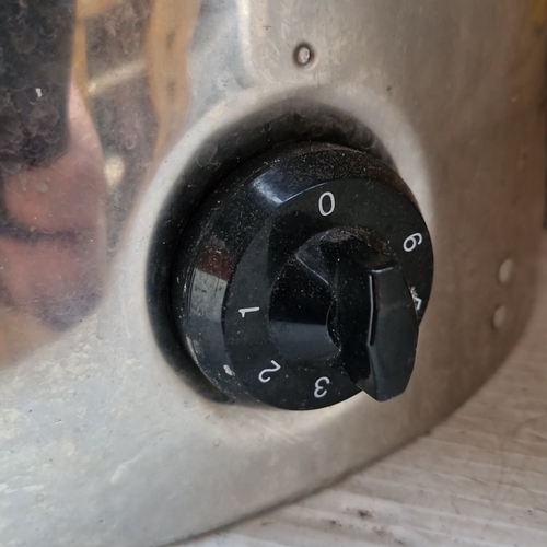 445 - A Burco Catering stainless-steel hot water urn, of cylindrical form with lidded top, integral heatin... 