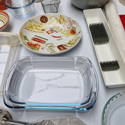 451 - A group of assorted kitchen and household items including a stainless-steel electric kettle, ceramic... 