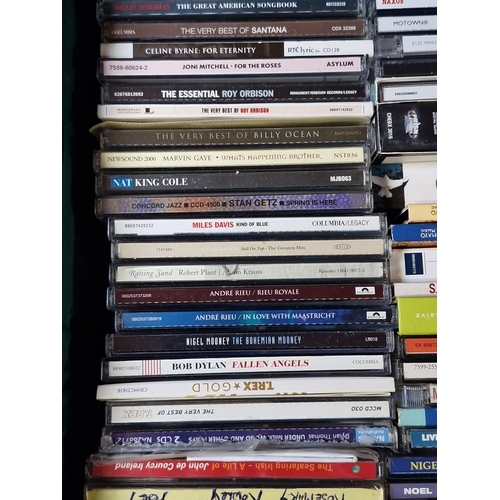 466 - A full crate of compact discs, assorted genres including jazz, classical, pop and Irish music, with ... 