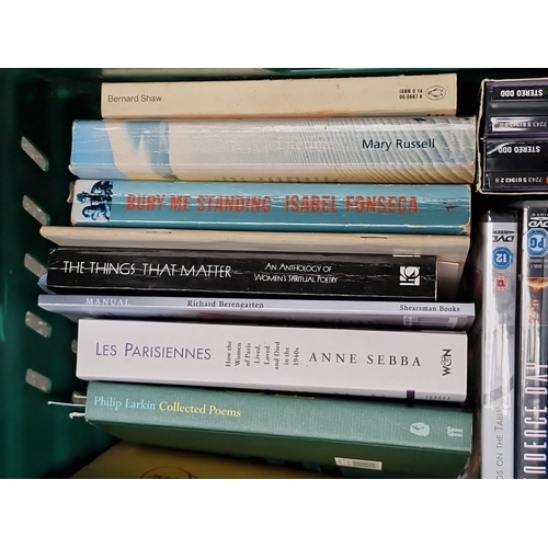 467 - A group of assorted books and DVDs, largely poetry and literary titles including W.B. Yeats (Macmill... 