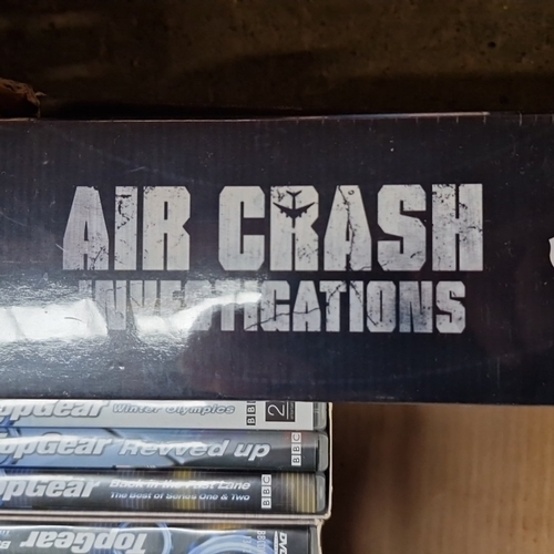 468 - A group of DVD box sets and discs, including The Big Bang Theory, Band of Brothers, Top Gear titles,... 