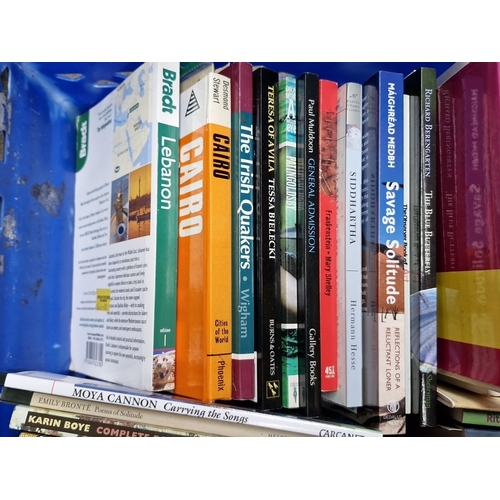 477 - A group of assorted modern paperback and hardback books, chiefly literature and poetry, including tr... 