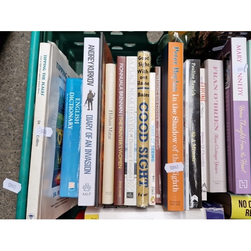 480 - A group of modern hardback and paperback books, chiefly travel, memoir and literature, including tit... 