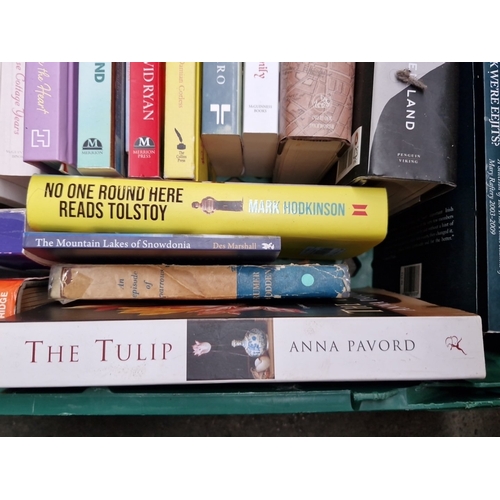 480 - A group of modern hardback and paperback books, chiefly travel, memoir and literature, including tit... 