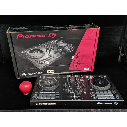 175 - Star Lot: A Pioneer Dj Rekordbox DDJ-400 DJ controller housed in original box.  One on ebay for €531... 