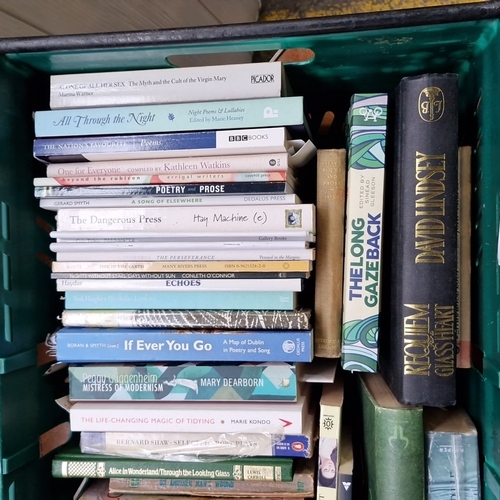 A group of assorted modern hardback and paperback books, largely poetry ...