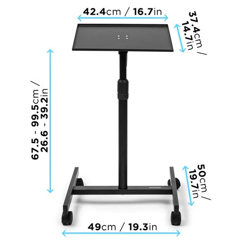 453 - A boxed Duronic WPS20 wheeled projector or monitor stand, in original shipping carton; label with pr... 