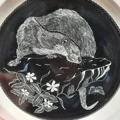 396 - Six vintage Countryside animal decorative hanging plates. Lot includes examples with ''S. Crispin'' ... 