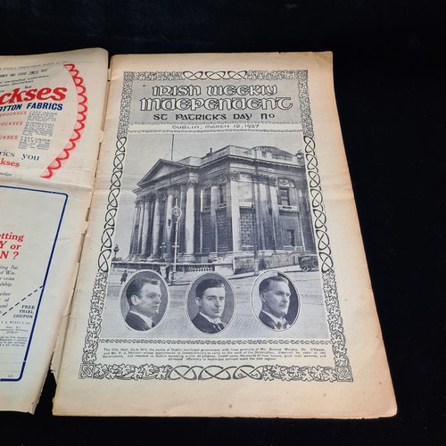 135 - A collectible vintage ''Saint Patrick's Day number'' issue of the Irish Weekly Independent newspaper... 