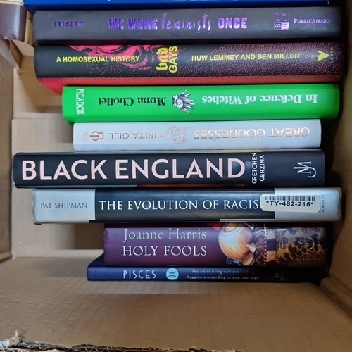A group of assorted hardback and paperback books, including history ...