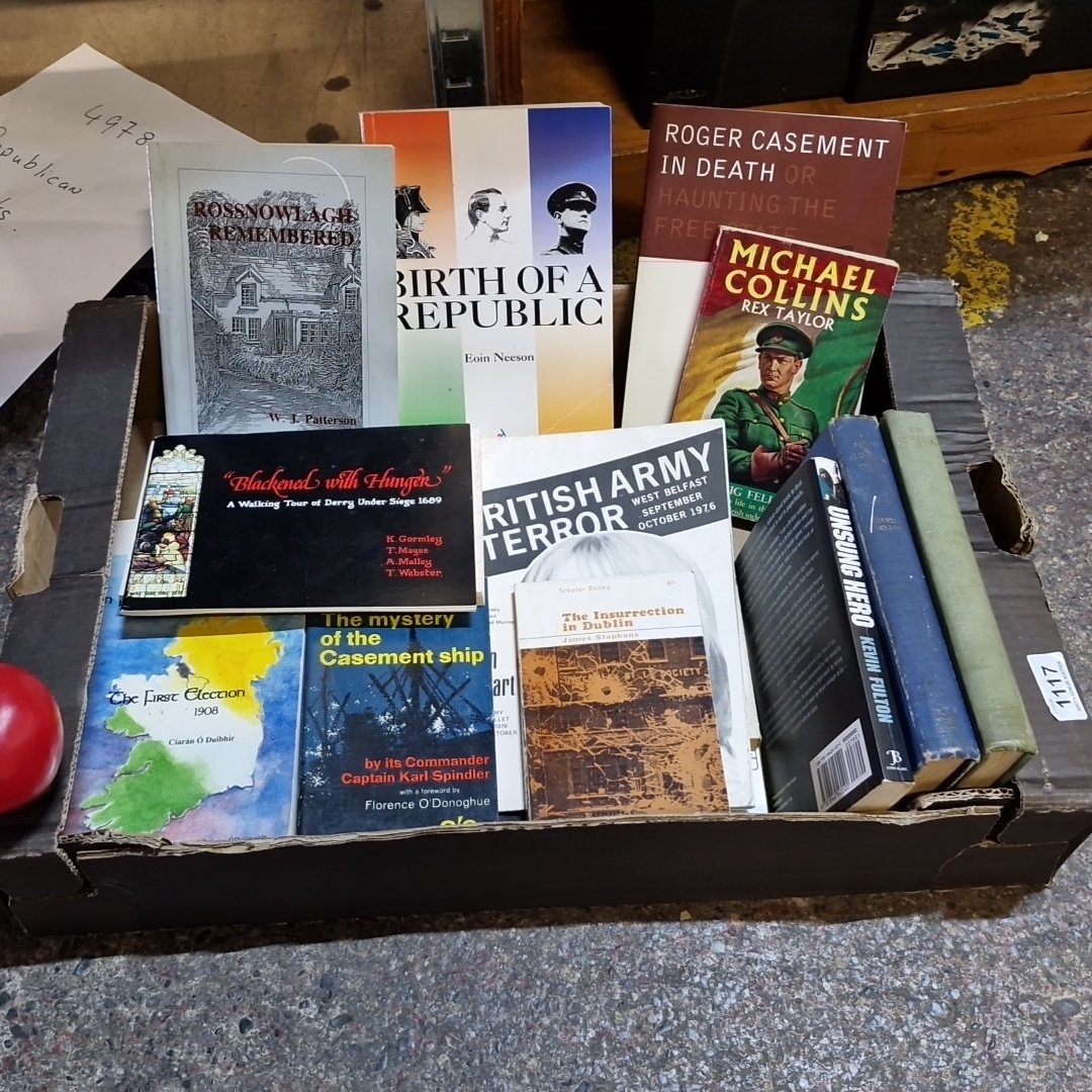 A group of Irish history and political books and paperbacks, including ...