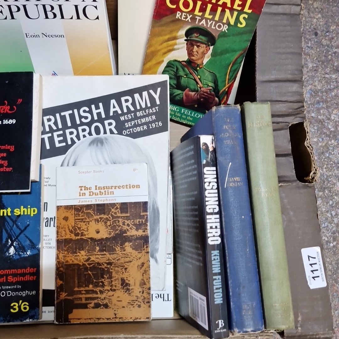 A group of Irish history and political books and paperbacks, including ...