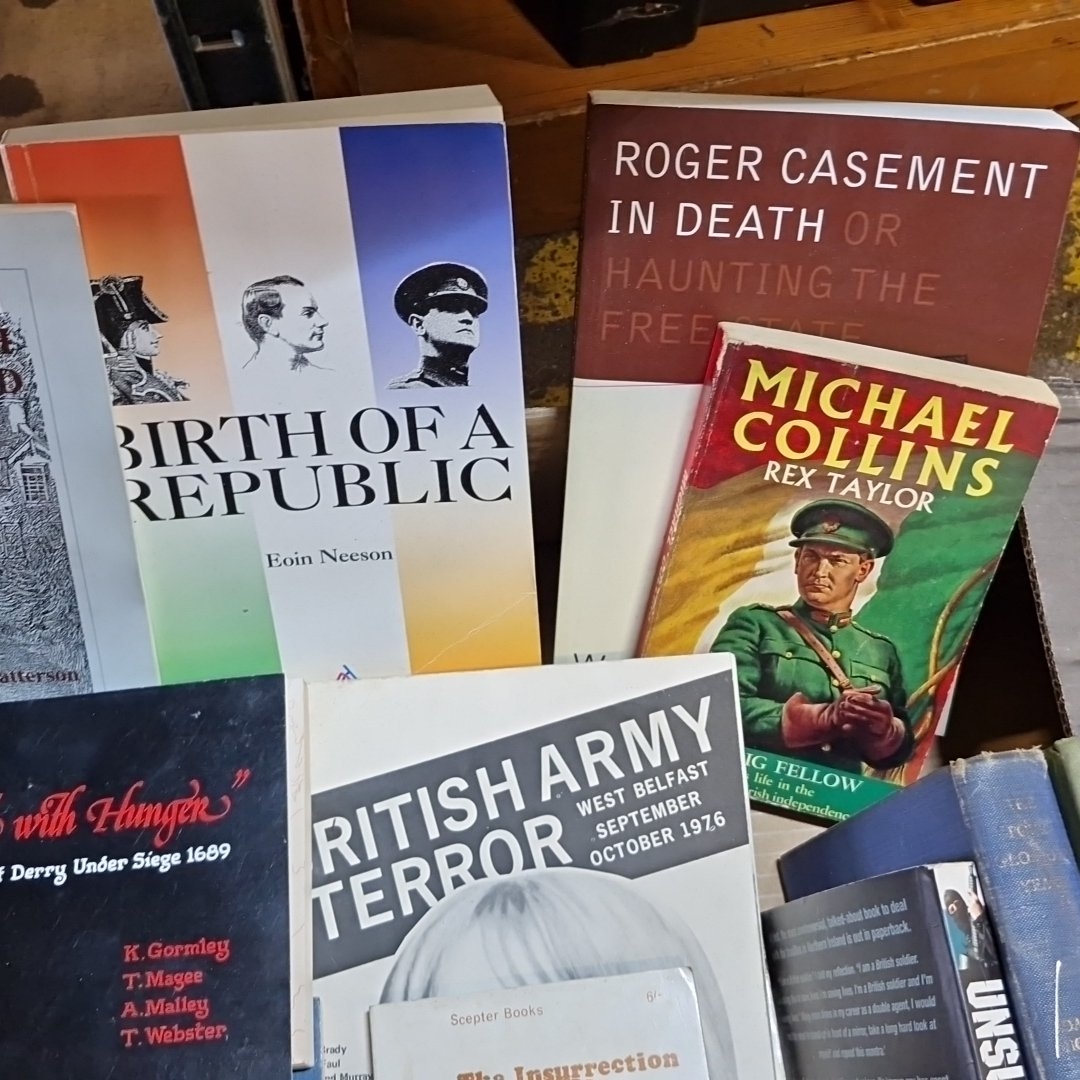 A group of Irish history and political books and paperbacks, including ...
