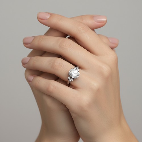Two sterling silver rings. A multi stone cubic zirconia example. Ring ...
