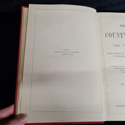 A hardcover of Walford's County Families of the United Kingdom printed ...