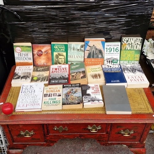 A group of Irish history and politics paperback books, including titles ...