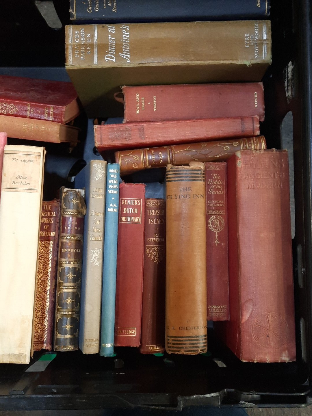 A group of assorted hardback and clothbound books, including literature ...