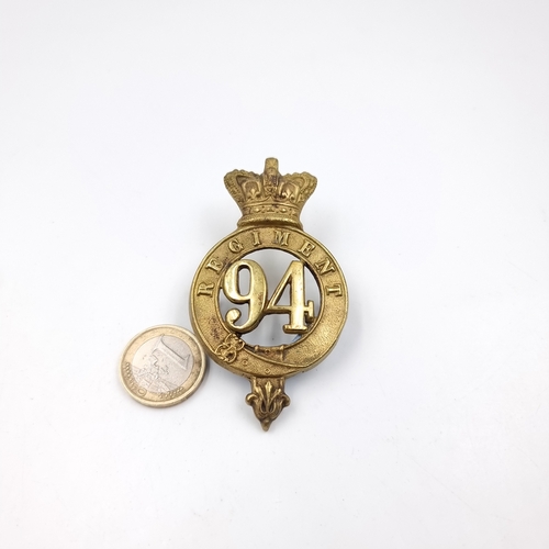A 94th Regiment Foot Glengarry cap badge from the Connaught Rangers ...