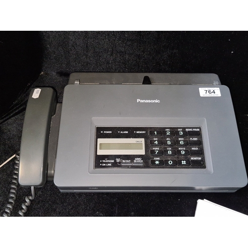 A Panasonic Panafax UF-V60 facsimile machine with handset, keypad