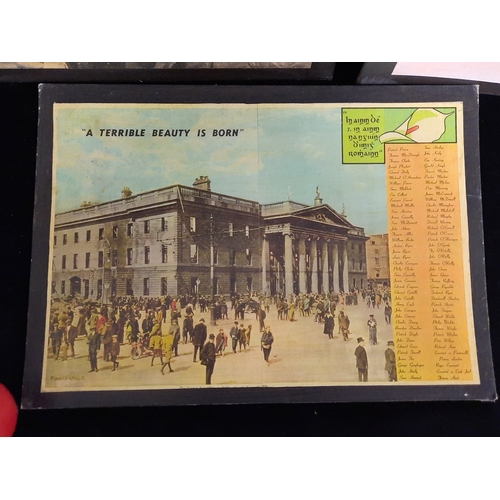 A group of Irish Republican commemorative prints after the 1916 Easter ...