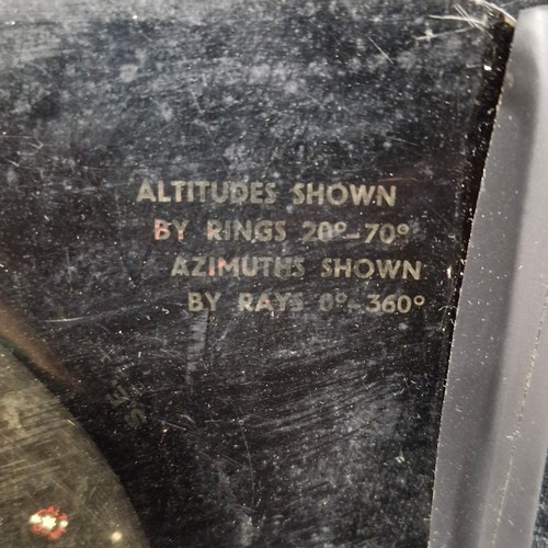 A vintage astronomical planisphere, specifically a 