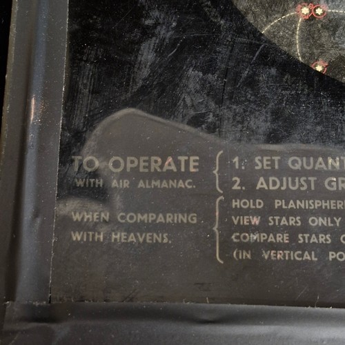 A vintage astronomical planisphere, specifically a 