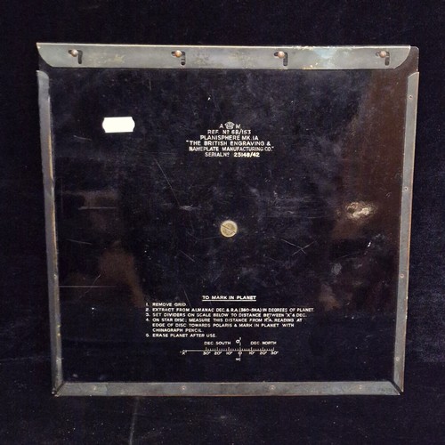 A vintage astronomical planisphere, specifically a 