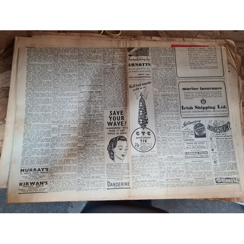 A selection of WWII era Irish newspaper publications. Lot includes a ...