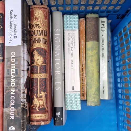 A group of assorted hardback and paperback books including Irish ...