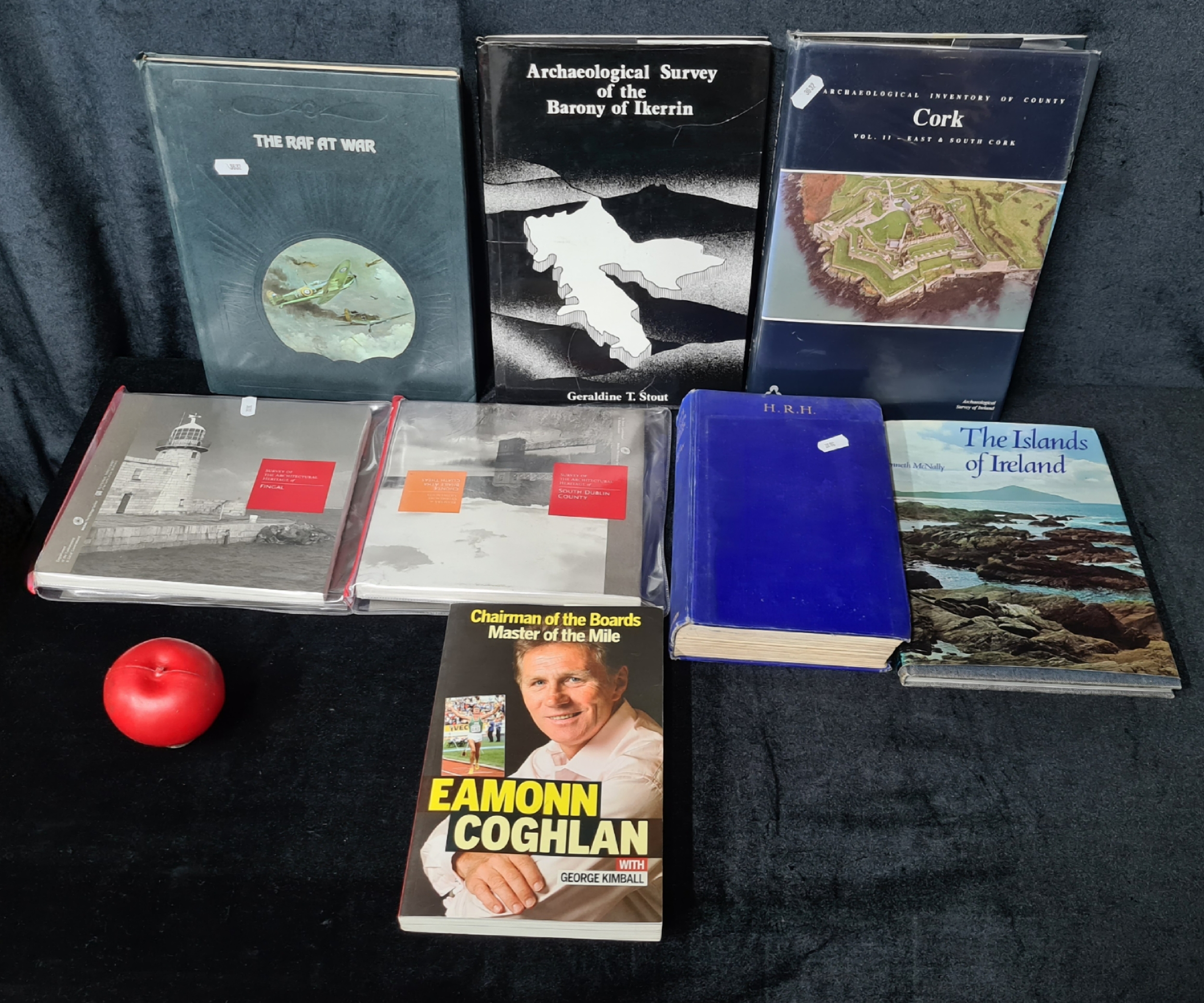 A mixed selection of eight books including 'The RAF at War'', ''The ...