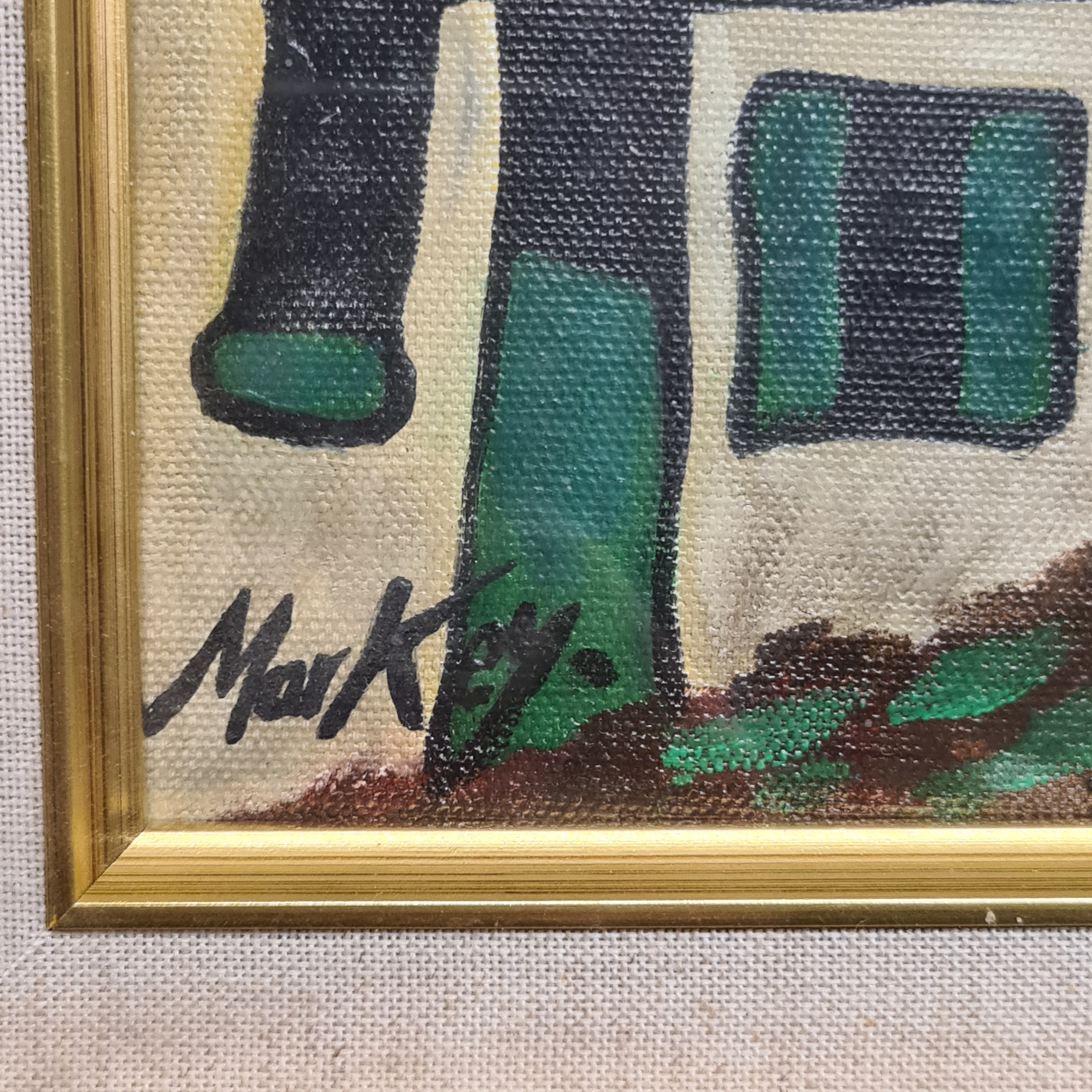 Star Lot: An original oil on board painting after the renowned Irish ...