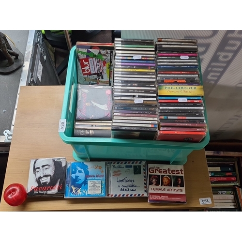 A quantity of compact discs, various genres including classical and ...