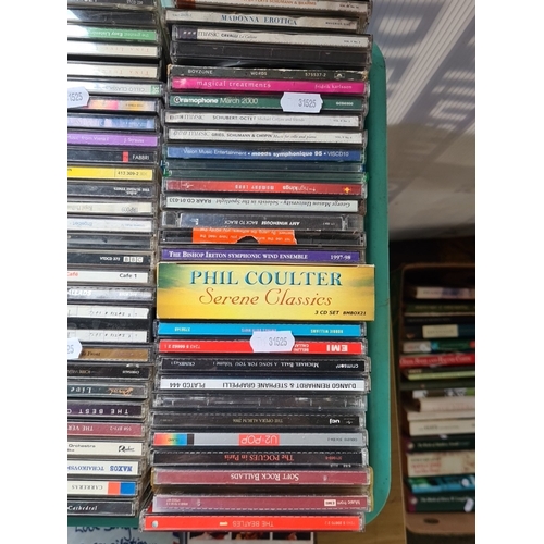 A quantity of compact discs, various genres including classical and ...