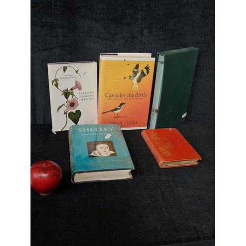 A selection of five hard back books, of a mixed interest. Including ...