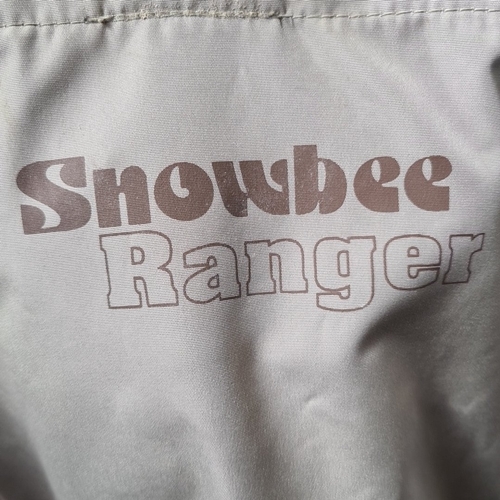 A Snowbee Ranger breathable chest wader, tan textile with adjustable ...