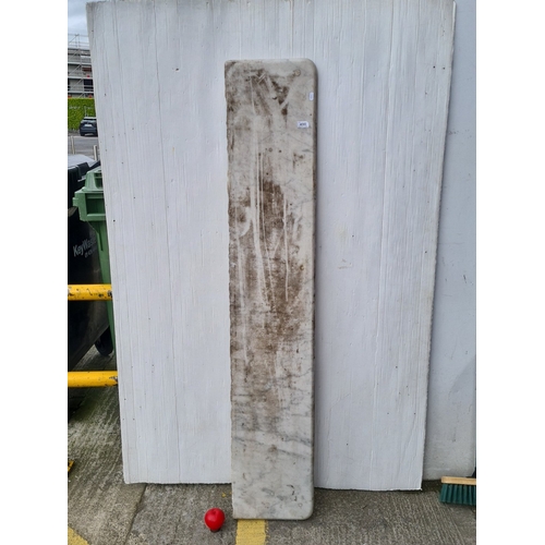 Satr Lot : A large antique Rectangular marble slab with rounded corners ...