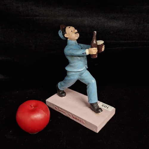 105 - A collectible  hand painted Guinness Gilroy Zookeeper statuette. Featuring the Guinness slogan ''My ... 