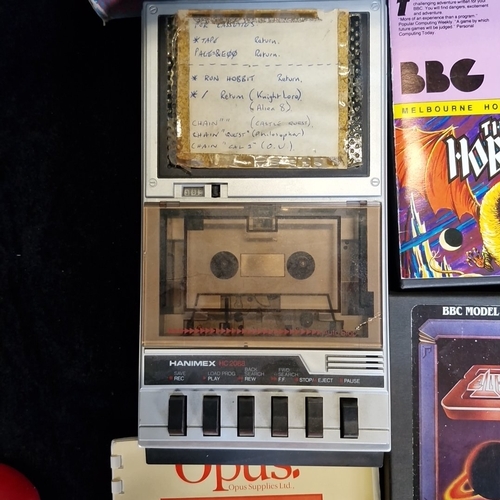 A group of vintage Tech BBC Microcomputer cassette software and ...