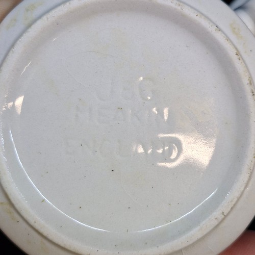 125 - A J & G Meakin England Sterling part tea service. Lot includes a jug, cups, saucers, sandwich plates... 