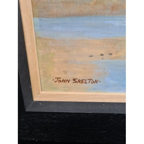 66 - Star Lot: A large oil on board painting after 'John Skelton (1924-2009)' titled 'Men Of Aran'. Featu... 