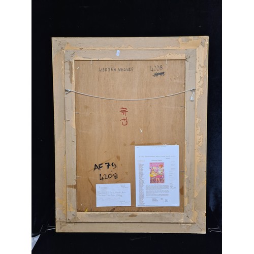 70 - Star Lot: Hermann Wagner (German, Contemporary b.1943 - d.2019) A large original Hermann Wagner acry... 