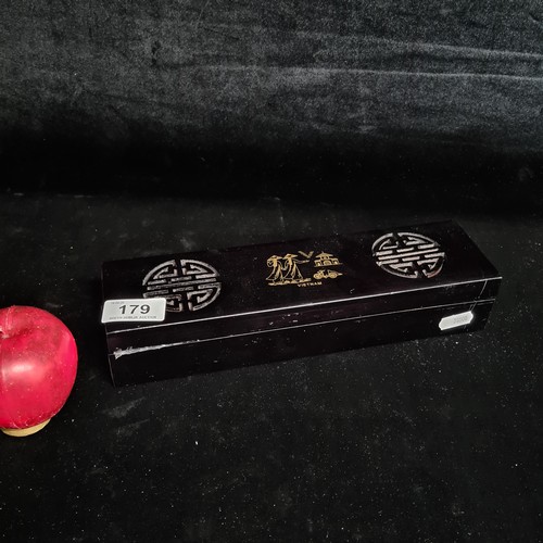 179 - A nice lot of Vietnamese chopsticks and chopstick rests featuring Mother of Pearl accents. Housed in... 