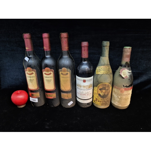 148 - A mixed alcohol lot comprised of three bottles of Baturrica Gran Reserva 2004 75CL,  a 2003 bottle o... 