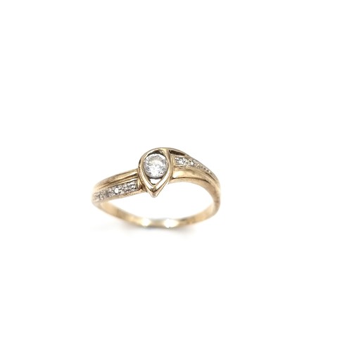 75 - Star Lot: A fabulous nine carat gold white tourmaline ring. Size U. Weight - 2.81 grams. No hallmark... 
