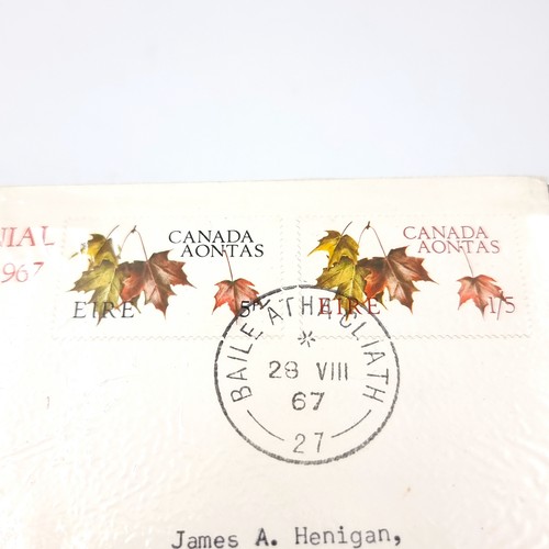 58 - A collection of Ireland First Day Covers includes Canada Centennial 1967, International Tourist Year... 