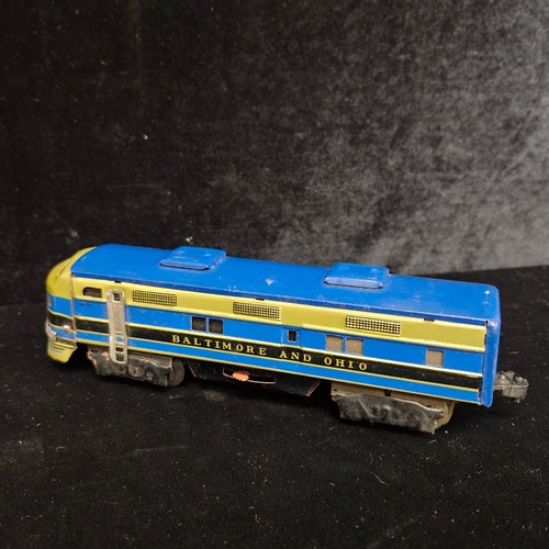 A vintage battery operated tin train set modelled after the Baltimore ...