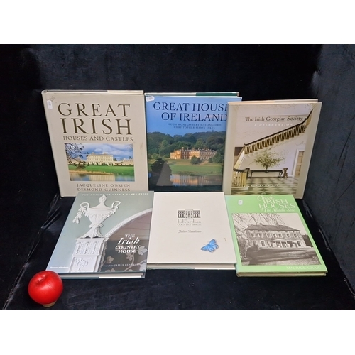 A group of illustrated Irish architectural books on Irish country ...